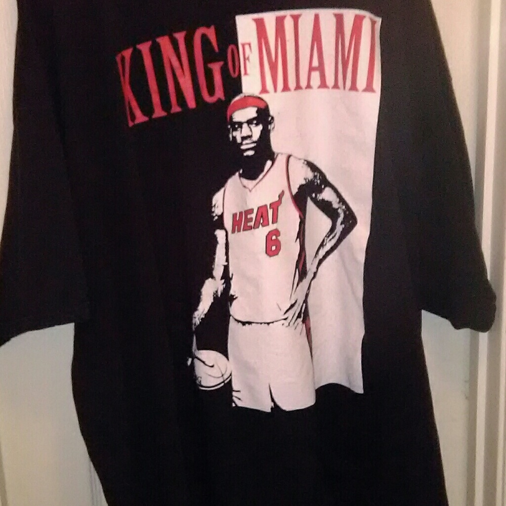 Vintage Lebron James Miami Heat tshirt
